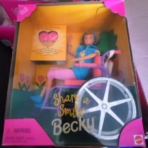 Mattel Barbie Becky Share a Smile 1997 NRFB